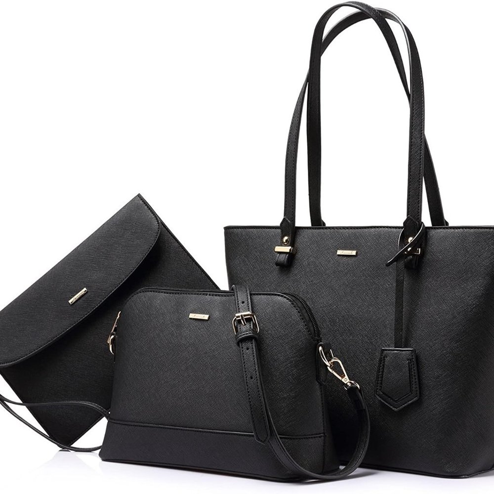 New  3pcs Purse Set   Handbags for Women Shoulder Bags Tote Satchel - Picture 5 of 12